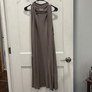 Joan Vass Sleeveless Cardigan
